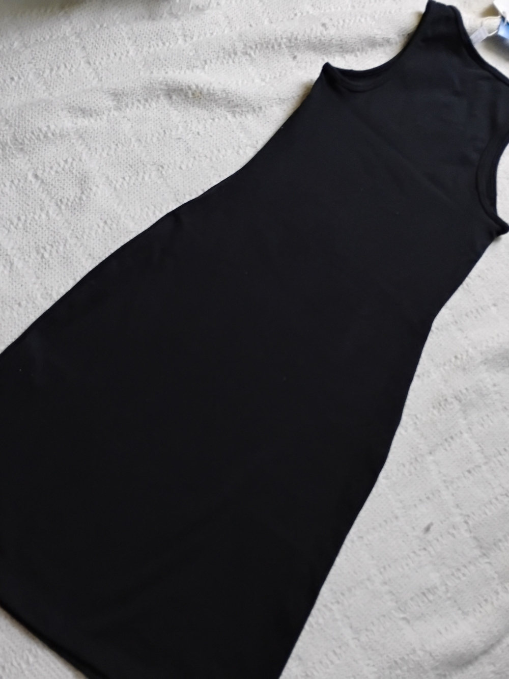 Adidas Black Ribbed Tank Dress with Trefoil Logo - Picture 3 of 8